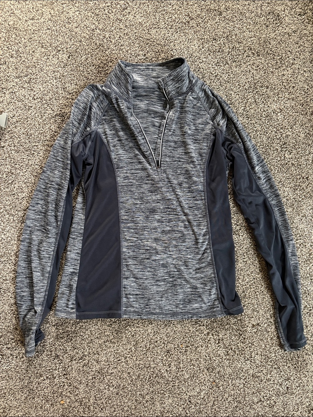 Women's Gray Quarter-Zip Performance Sweater